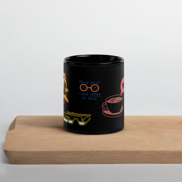 Black Glossy Mug of MYETV - Image 2