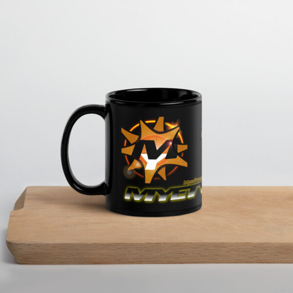 Black Glossy Mug of MYETV - Image 3