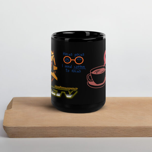 Black Glossy Mug of MYETV - Image 5